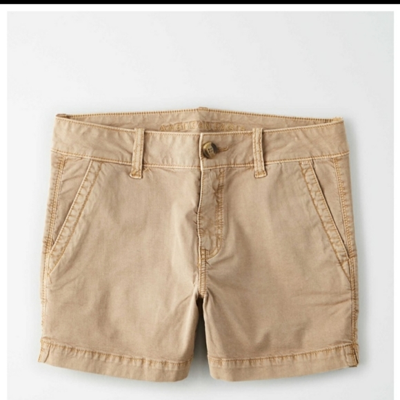 American Eagle Outfitter Biege Stretch Shorts S .4 - Picture 3 of 5